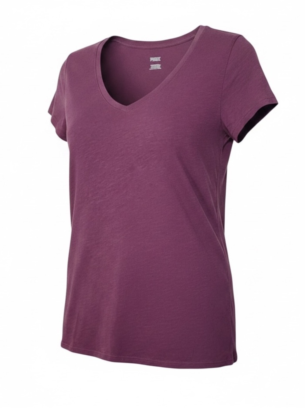 Victoria’s Secret PINK Purple V-Neck Tee Soft Casual Basic Top Size Medium